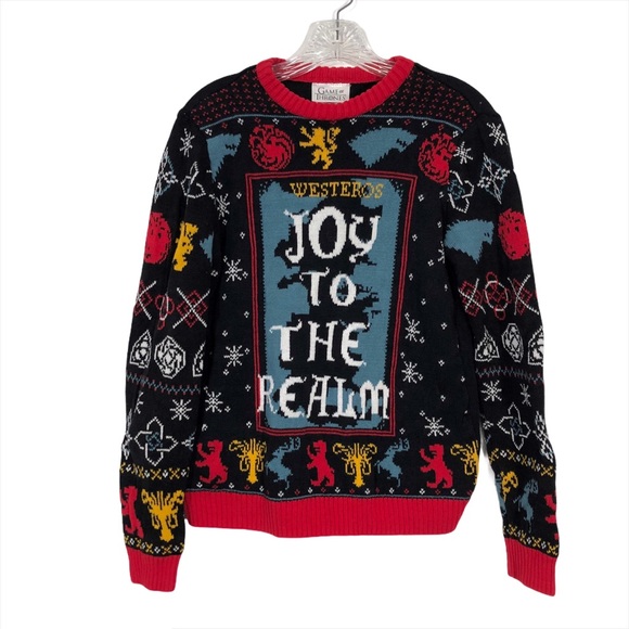 Game of Thrones “Joy to the Realm” Sweater, Sz S - Picture 1 of 5